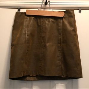 Free People leather skirt
